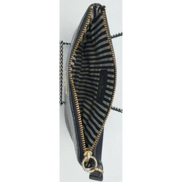 Kate Spade Black Pebble Leather Small Zip Wristlet - Picture 7 of 8